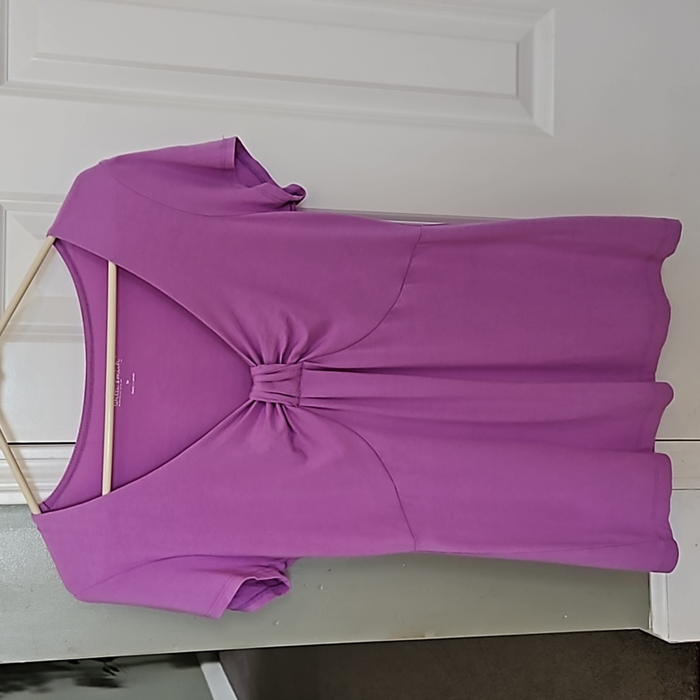 Willi Smith Purple Top Shirt Blouse Size M Medium Womens